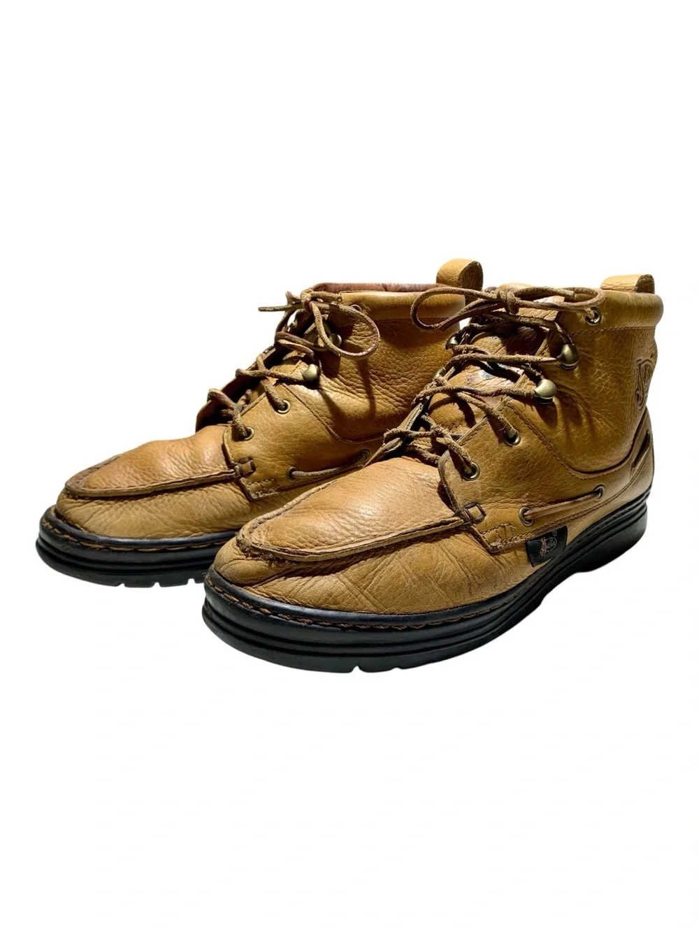 Men’s Justin Boots Grizzly #995 Leather Chukka Moc Toe Boots Size 9